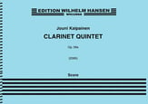 Clarinet Quintet, Op. 59a Score cover